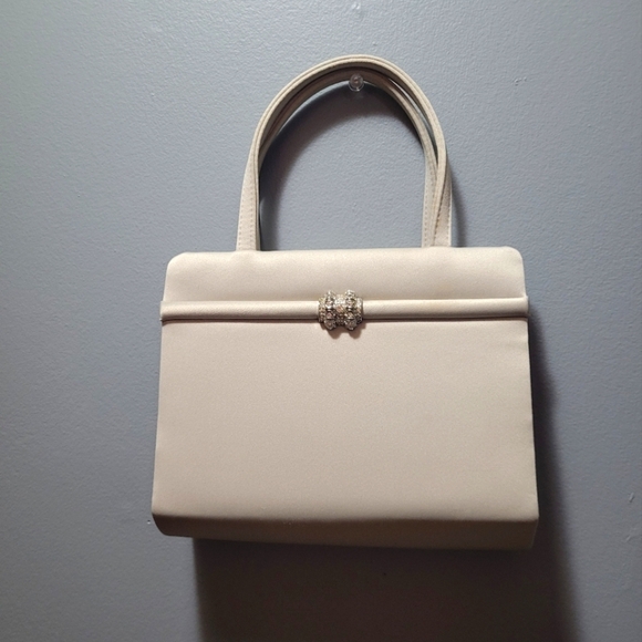 Town Shoes Cream Colored Handbag - Picture 1 of 3